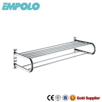 Double Towel Bar Towel Shelf For Shower Door Towel Holder Stainless Steel Dual Tiers Bracket 11027