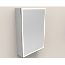 Luxury modern led mirror bathroom wall hung cabinet