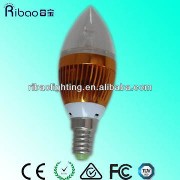 High quality Super bright 12V 120V 270V e27 e14 Cree dimmable solar Led candle lamp