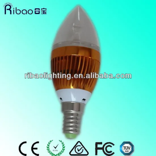 High quality Super bright 12V 120V 270V e27 e14 Cree dimmable solar Led candle lamp