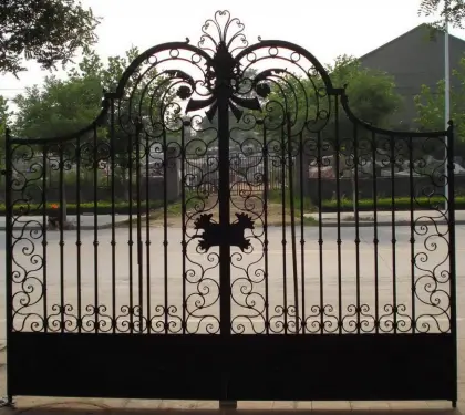 villa custom cast iron doors