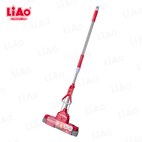 A130051 LiAo Esponja PVA ajustável, mãos livres, limpador de piso com torção automática