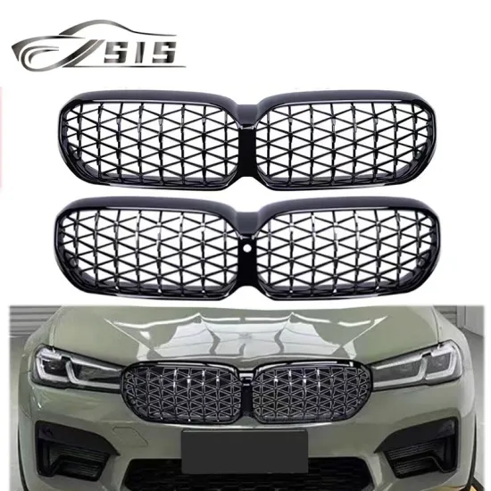ABS Material Diamond Grilles for BMW 5 Series G30 530i 540i 528i - Full Set Mesh Front Bumper Grille Car Auto Parts