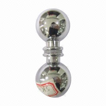 Shower knob, made of stainless steel/brass