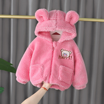 Kanak-kanak Bayi Hooded Fleece Winter Coat