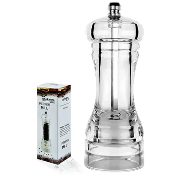 Hyri Wholesale Acrylic Kitchen Pepper Grinder: A Manual Salt and Pepper Mill
