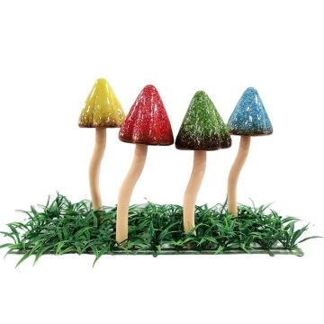 Mini Colorful Ceramic Mushrooms - Garden Decoration & Fairy Garden Ornaments