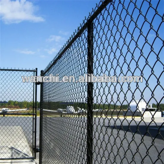 Anping Diamond Galvanized / PVC Coated Chain Link Fence / Chain Link Mesh