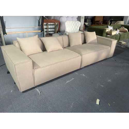 Modern Minimalist Decor Beige Modular Small Lounge Sofa