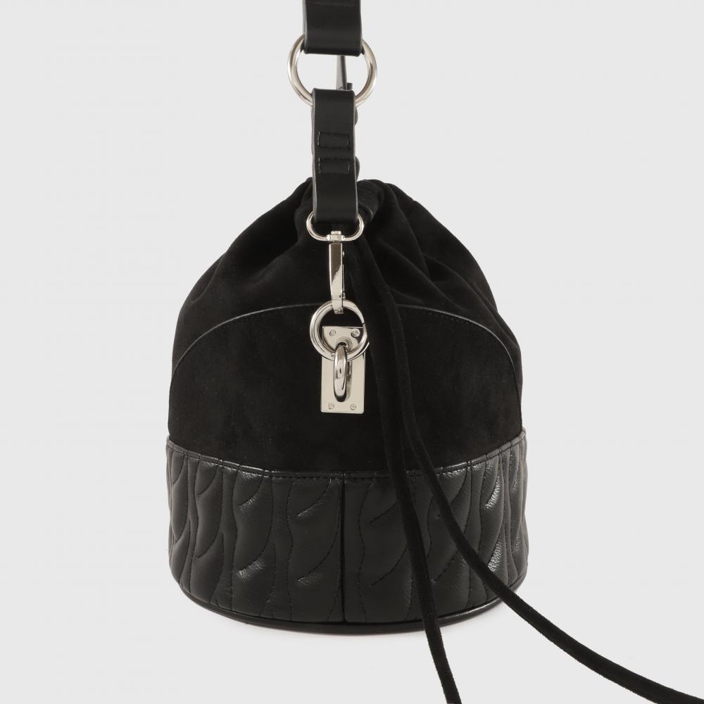 black bucket bags for women