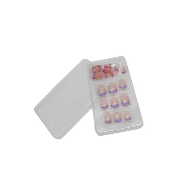 Thermoforming clear blister false nail packaging tray