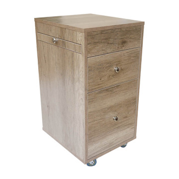 Wood Grain Rolling Cabinet