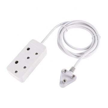 High Quality 3M South African Type Plug and Socket with Extension Cable: 10A Power Cord Available