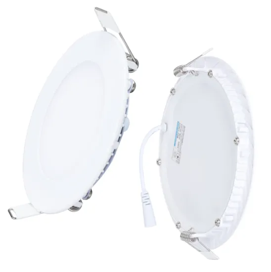 White recessed LED downlights for shops