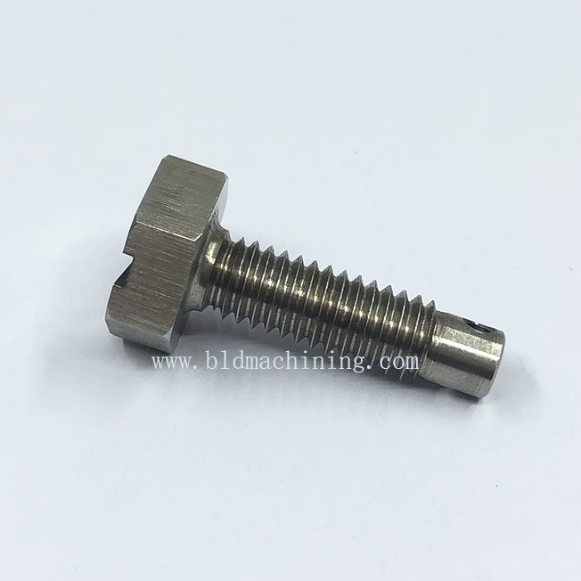 CNC machining chuma cha hex screw fittings