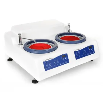 Double Disc Metallographic Sample Jewelry Polishing Machine: Ceramic & Fiberglass Grinding & Polishing