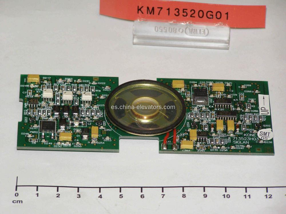 KM713520G01 Tablero de Siglan para ascensores Kone