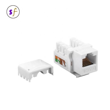 90 Degree UTP Cat5e RJ45 Keystone Jack