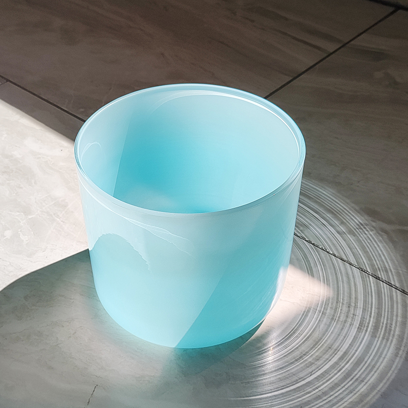 High-Gloss Blue Quartz Crystal Singing Bowl