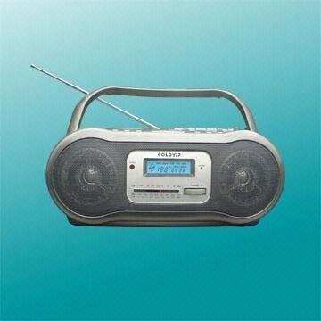 Portable DVD Boombox with Radio and Cassette Recorder Player