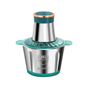 2L Household Stainless Steel Meat Grinder - Multi-Function Food Chopper, Grinder & Mixer