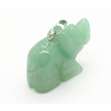 Rhombus Shape Green Aventurine pendant