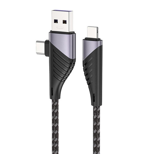 Usb Cable Type C 4-In-1 5A USB Type-C Fast Charging Cable Supplier