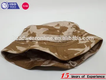 camo bucket hat with string