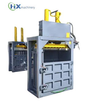 Vertical Downstroke Baler for Aluminum Cans and Plastic Bottles with Safety Features for Sale