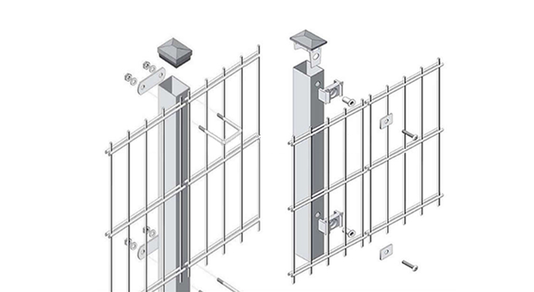 Contemporary Traditional Double Wire Fence