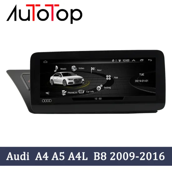 AUTOTOP 10.25" IPS Car DVD GPS Player Android 10 For Audi A4 A5 S4 S5 2009-2016 Car Radio Multimedia GPS Navigation WiFi BT SWC