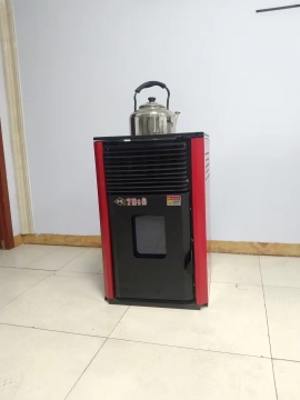Small home wood pellet stove