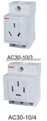 AC30 Modular din rail socket, electrical socket, electrical socket, din socket