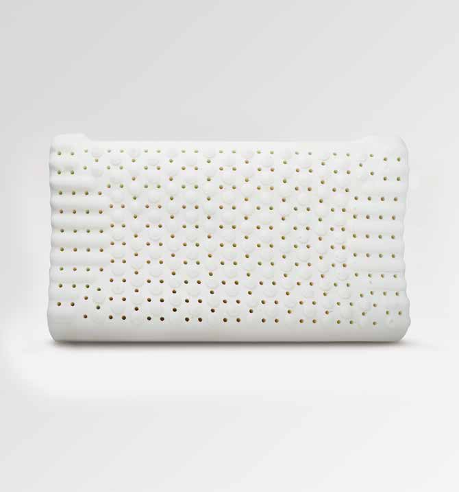 Particelle di massaggi di design curvo e ondulato cuscino in lattice
