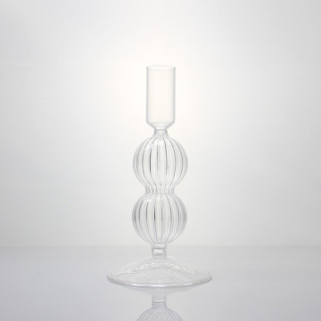 Pemegang Candlestick Ball Conjoined Crystal Constal Crystal