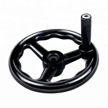 Revolving Handle Handwheel Corrugated Round Three Spoke Bakelite Handwheel