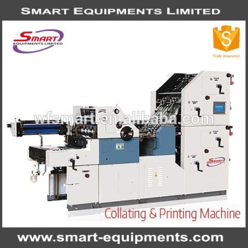 4 layers carbonless paper collating printing and numbering machine