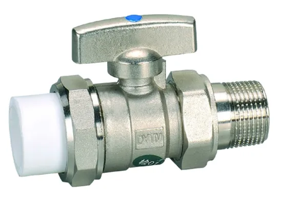 Butterfly Handle Forged Brass Ball Valve/Male Union*PPR