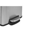 Rectangular Stainless Steel Trash Can Combo