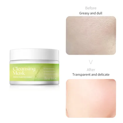 Natural Organic Brighten Cleansing Oil & Acne Removing Mud Mask