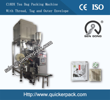 Automatic Inner and Outer Tea Bag Packing Machine with 4 Electric Scale