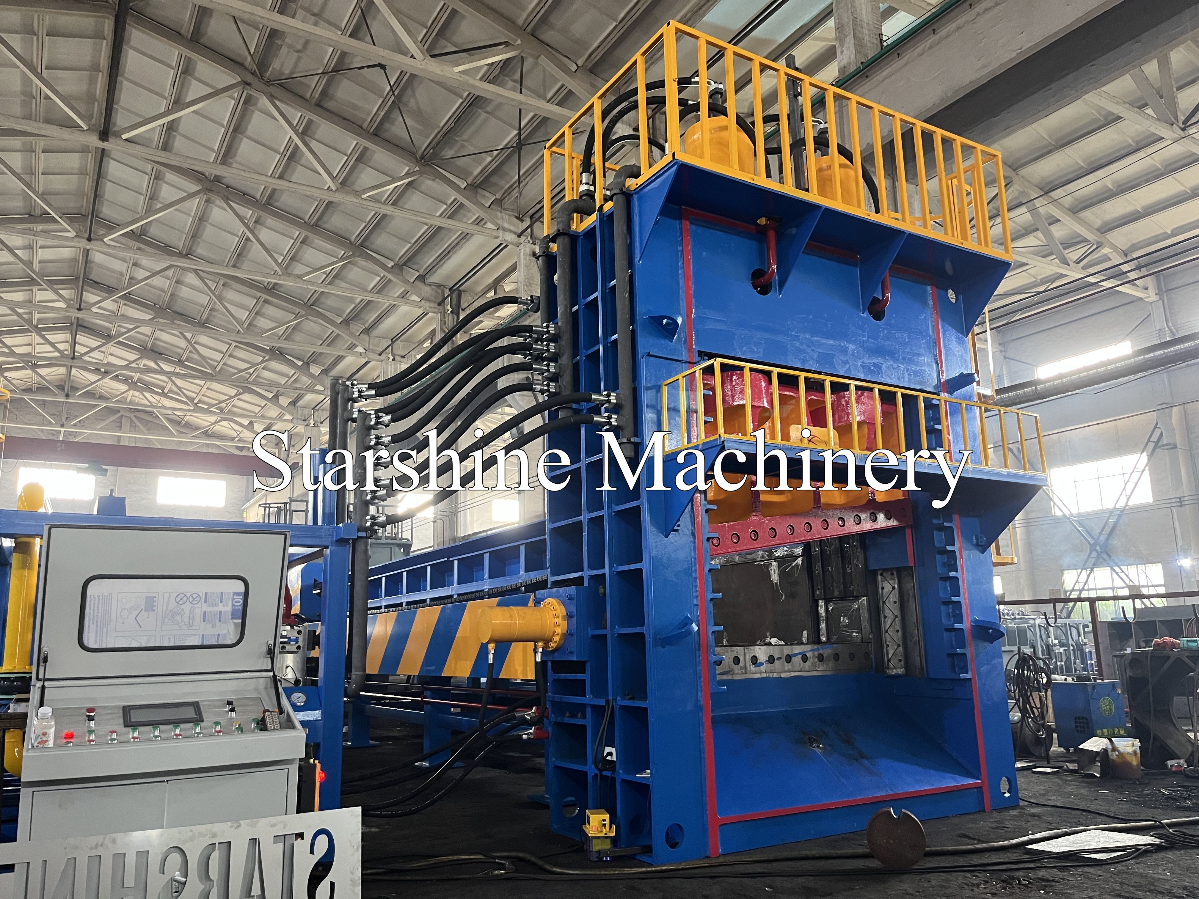 metal scrap shearing machine