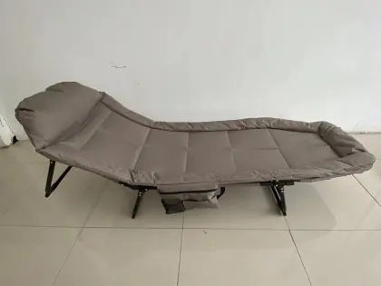 Folding Camping Bed with Mattress for Office Nap