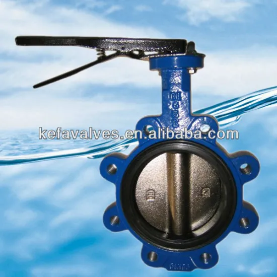Pinless butterfly valve with a through shaft