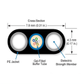 GYFXTBY Outdoor fiber optic Aerial Fiber Optical Cable