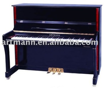 Black Polished Upright Piano 123A1/Germany-like Ebony Gloss