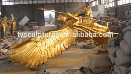 30 years factory supplied famous large size bronze Apollo chariot and eight horses sculpture for decoration