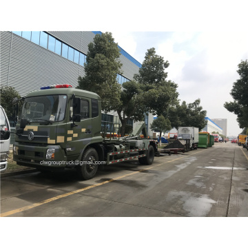 Dongfeng hook arm garbage truck to collected waste