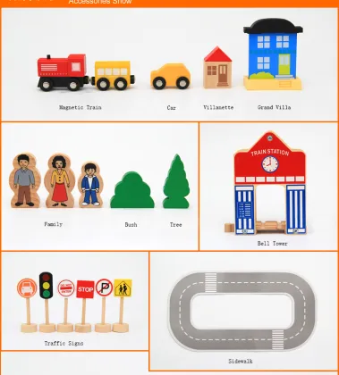 Wooden 50 pcs Thomas Train Tracks Toys