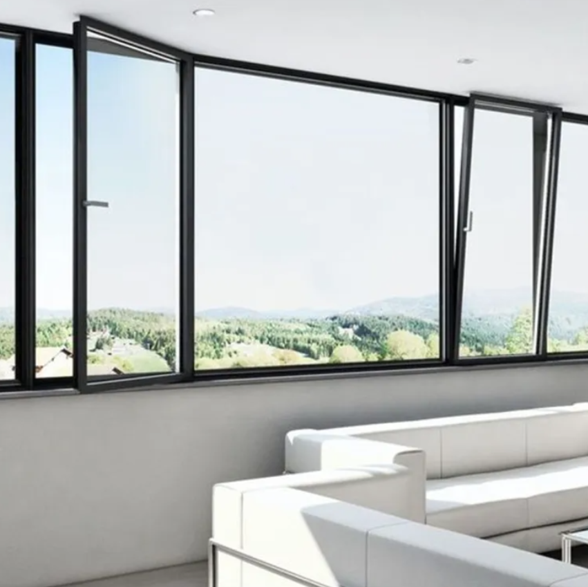Aluminum tilt and turn windows